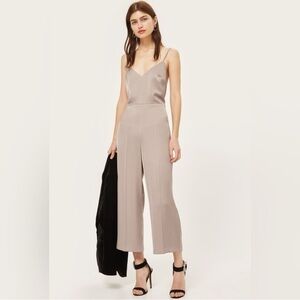Topshop Taupe Jumpsuit